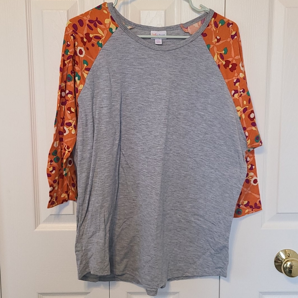 Grey and Floral top